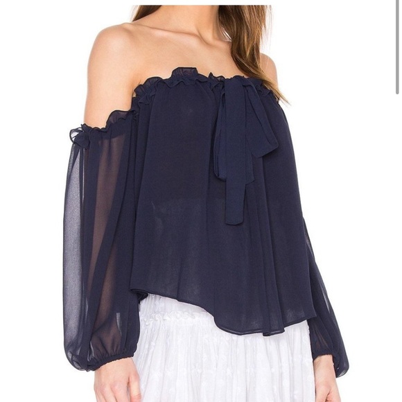 Misa navy halter top sz M - Picture 2 of 6